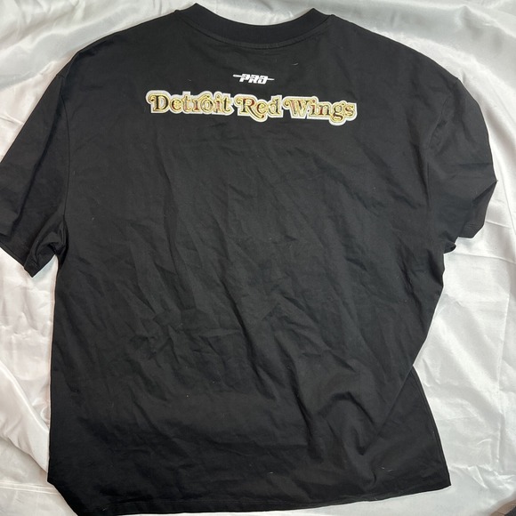 NEW Pro Standard NHL Detroit Red Wings Men's Black Pro Prep XL Crew Neck Shirt - Picture 13 of 14